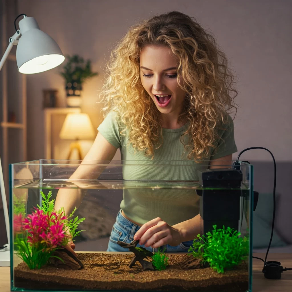 aquario para iniciantes menina